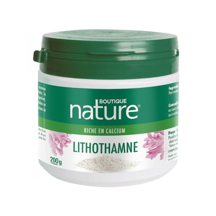 LITHOTHAMNE  POUDRE ACIDITE DIGESTIVE enzymes digestives digestion 200 GR Boutique Nature