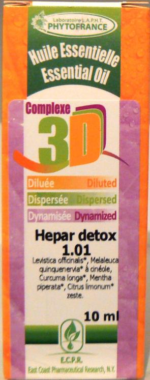 N° 1.01 HUILE ESSENTIELLE 3D Hepar detox