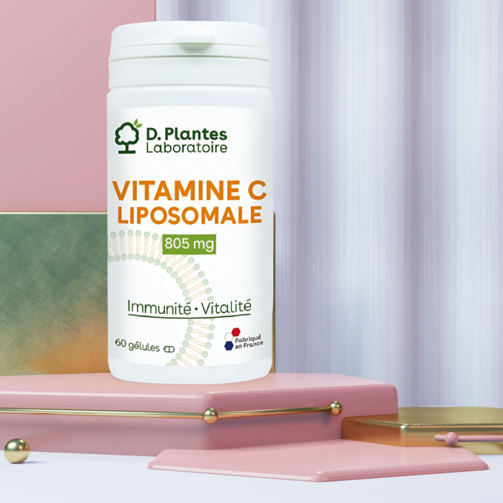 Vitamine C liposomale  805MG 60 gélules  D.PLANTES